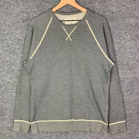 Pistol Lake Sweatshirt Mens Sz M‎ Gray Sweater Pullover Crew Neck Long Sleeve - Picture 1 of 9